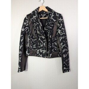 Diane Von Furstenberg Monochrome Leather Jacket
